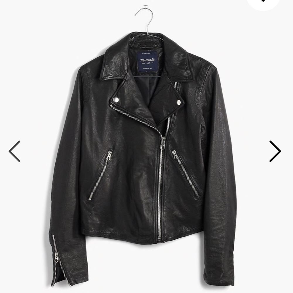 Madewell Washed Leather Motorcycle Jacket